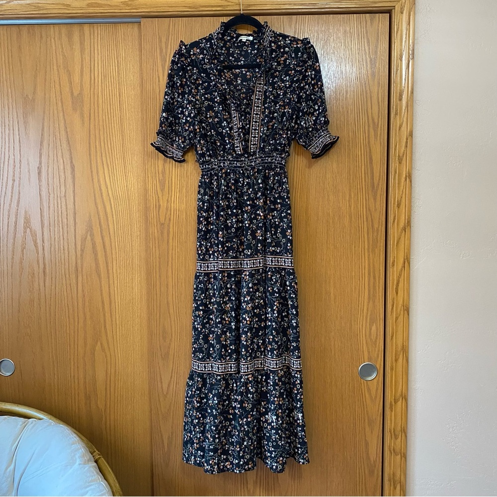 Floral Black Maxi Dress